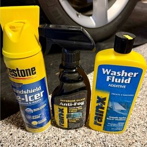 NEW Firestone De-Icer Rainex Washer Fluid Additive Interior Anti Fog Car Care